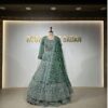 SHIMMERY DEEP GREEN LEHENGA