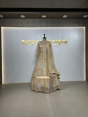HANDCRAFTED GOLDEN LEHENGA