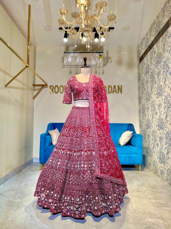 BLUSH RED LEHENGA