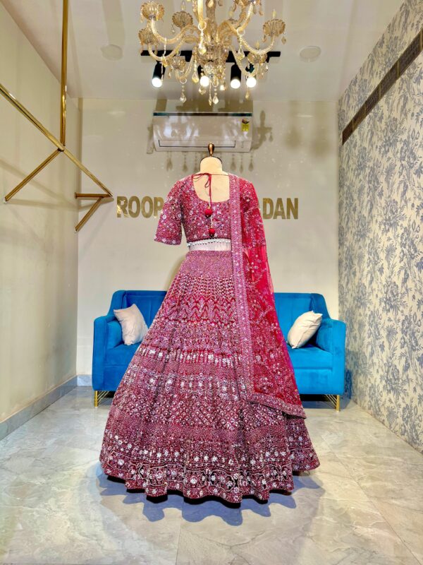 BLUSH RED LEHENGA